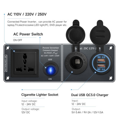 AC 110V-220V Car Charger