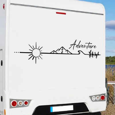 Camping Adventure Vinyl Sticker