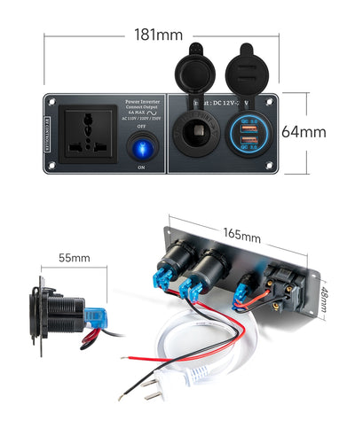 AC 110V-220V Car Charger