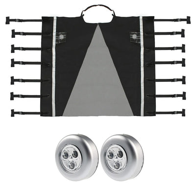 Caravan Front Towing Cover with LED Lights - Enhanced Protection for Travel