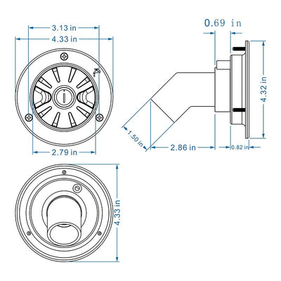 RV FILLER NECK FOR WATER TANKS